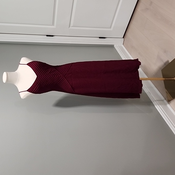 Tracy Reese Size 10 Burgundy Dress - Picture 4 of 16